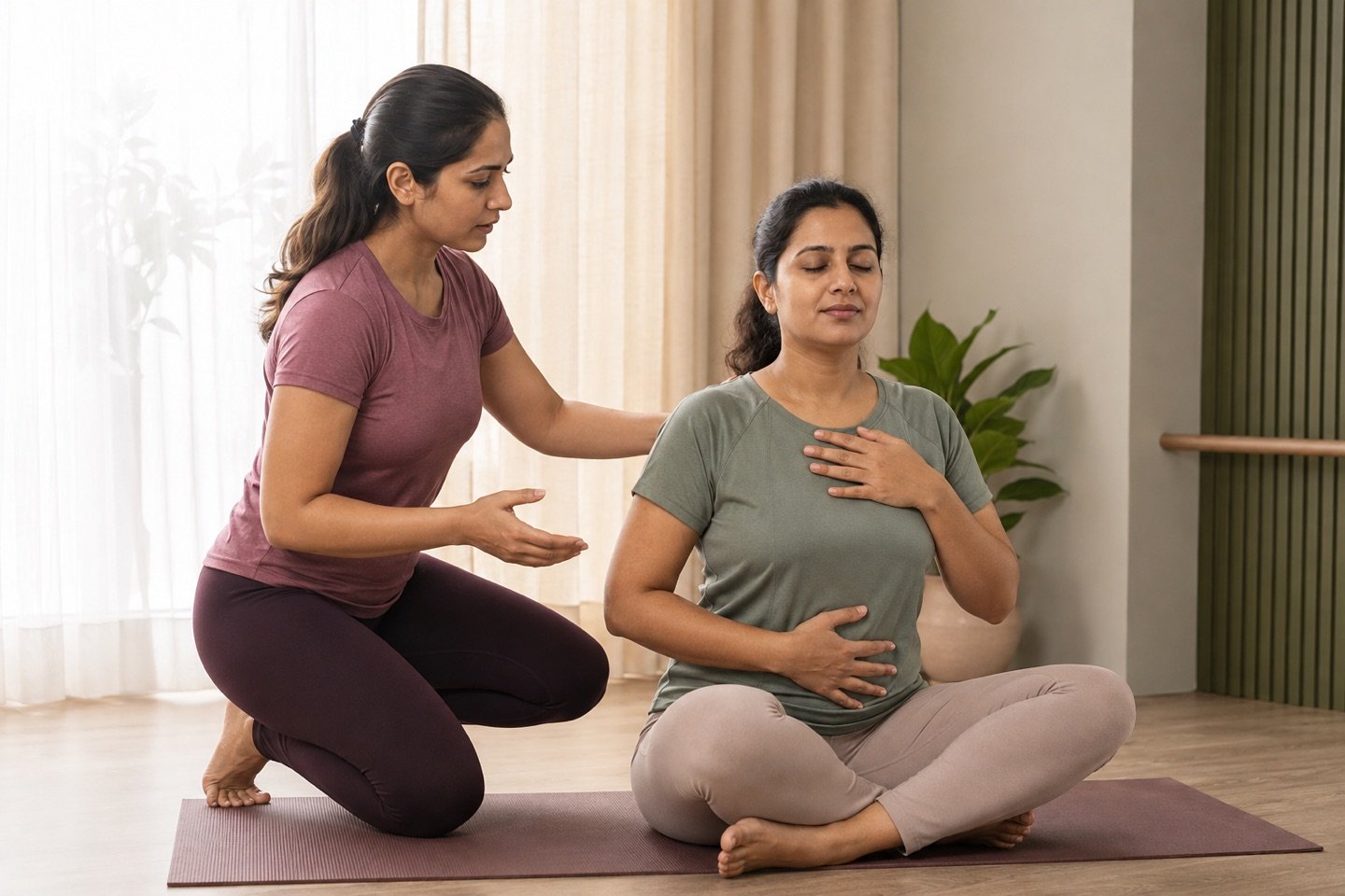 Indian pelvic health specialist guiding supportive endometriosis care